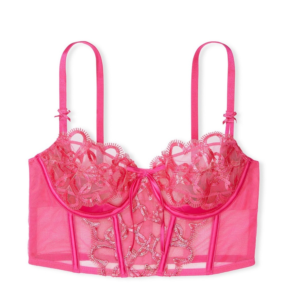 Victoria’s Secret hot pink corset top